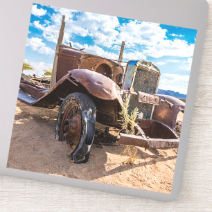 Altes und verlassenes Auto Nr. 3 in Solitaire, Nam Aufkleber