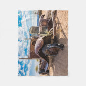 Altes und verlassenes Auto Nr. 3 in Solitaire, Nam Fleecedecke (Vorderseite)