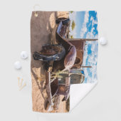 Altes und verlassenes Auto Nr. 3 in Solitaire, Nam Golfhandtuch (Insitu)