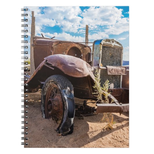 Altes und verlassenes Auto Nr. 3 in Solitaire, Nam Notizblock (Vorderseite)