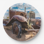 Altes und verlassenes Auto Nr. 3 in Solitaire, Nam Pappteller (Vorderseite)