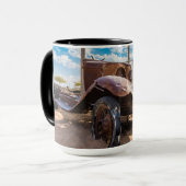 Altes und verlassenes Auto Nr. 3 in Solitaire, Nam Tasse (Vorderseite Links)