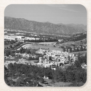 Altes USA Kalifornien Hollywood Universal Studio Rechteckiger Pappuntersetzer