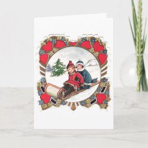 Altes Valentinsbild Feiertagskarte