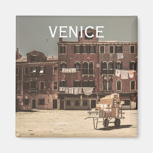Altes Venedig-Foto Magnet (Vorne)