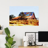 Altes vergessenes Land Art Poster (Heimbüro)