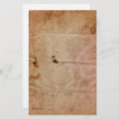 Altes verkettetes Telegrammgeschosse Briefpapier (Vorne/Hinten)