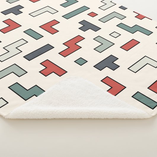 Altes Videospiel, nahtloses Muster, Hintergrund Sherpadecke (3/4)