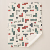 Altes Videospiel, nahtloses Muster, Hintergrund  Sherpadecke (Vorderseite)