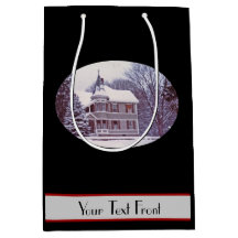 Altes viktorianisches Haus am Weihnachten