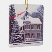 Altes Viktorianisches Haus - Zuhause für Ferien Keramikornament (Rechts)