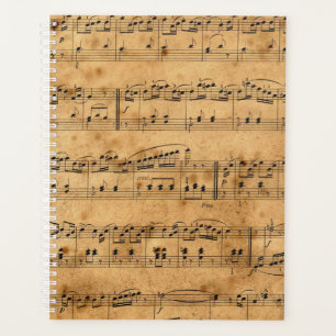 Altes Vintag antikes Musikblatt - 15 Planer