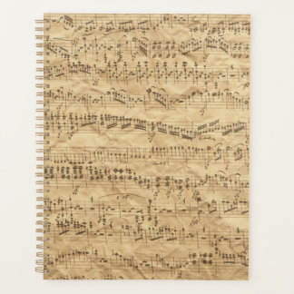 Altes Vintag antikes Musikblatt-5 Planer