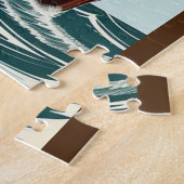 Altes Vintage-Boot Puzzle (Seite)