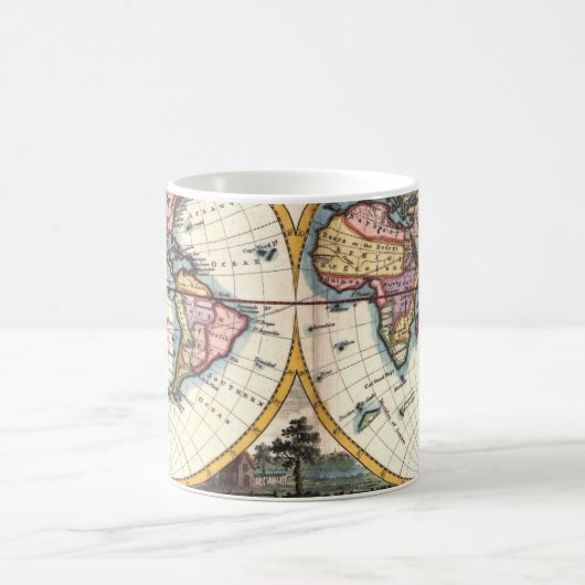 Altes Vintages antikes Kaffeetasse (Mittel)