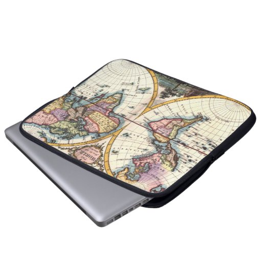 Altes Vintages antikes Laptopschutzhülle (Vorne Knopf)