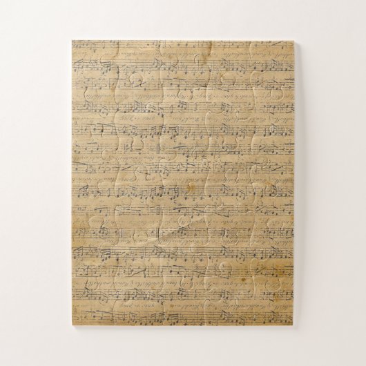 Altes Vintages Antiquitätenblatt-11 Puzzle (Vertikal)