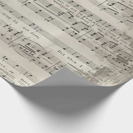 Altes Vintages Antiquitätenblatt 4 Geschenkpapier (Ecke)