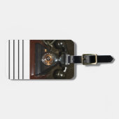 Altes Vintages Einwahltelefon Gepäckanhänger (Vorderseite horizontal)