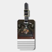 Altes Vintages Einwahltelefon Gepäckanhänger (Vorderseite vertikal)