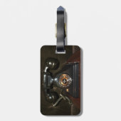 Altes Vintages Einwahltelefon Gepäckanhänger (Rückseite vertikal)