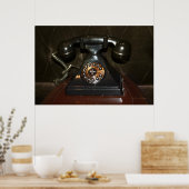 Altes Vintages Einwahltelefon Poster (Küche)