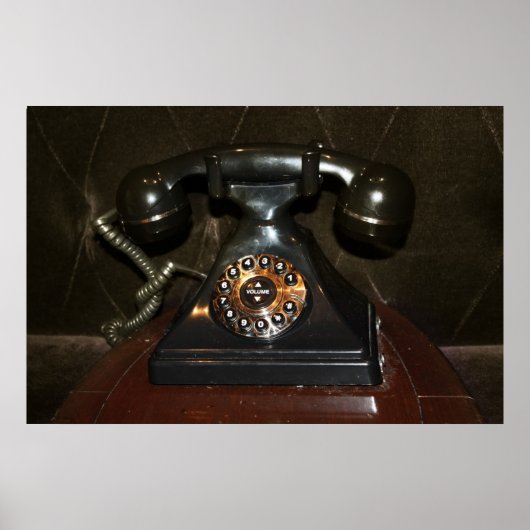 Altes Vintages Einwahltelefon Poster (Vorne)