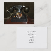 Altes Vintages Einwahltelefon Visitenkarte (Vorne/Hinten)
