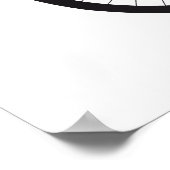 Altes Vintages Fahrrad mit Blume und Vögeln Poster (Ecke)