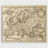 Altes Vintages Kartenpapier Party Geschenkpapier (Flach)