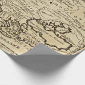 Altes Vintages Kartenpapier Party Geschenkpapier (Ecke)