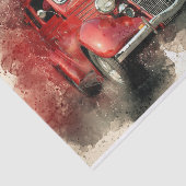 Altes Vintages klassisches Auto-Dekoupage Seidenpapier (Ausschnitt)