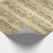 Altes Vintages Musik-Blatt Geschenkpapier (Ecke)