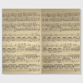 Altes Vintages Musik-Blatt Geschenkpapier (Flach)
