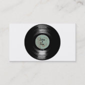 Altes Vintages Musik-Vinyl Visitenkarte (Vorderseite)