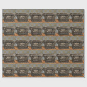 Altes Vintages Schreibschriftenpapier Geschenkpapier (Flach)