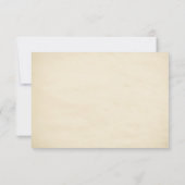 Altes Vintages Story Book Wedding RSVP (Rückseite)