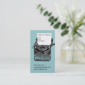 Altes Vintages Visitenkarte (Stehend Vorderseite)