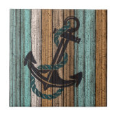 Altes Vintages Wettermuster aus Holz Fliese (Vorderseite)