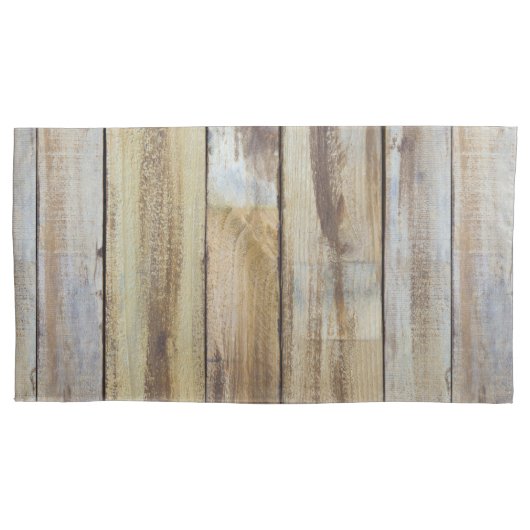 Altes Vintages Wettermuster aus Holz Kissenbezug (Vorderseite)