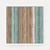 Altes Vintages Wettermuster aus Holz Serviette (Vorderseite)