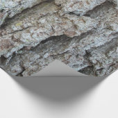 Altes Wachstum Eichenholzpapier Geschenkpapier (Ecke)