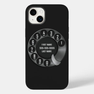 Altes Wählscheibentelefon Schwarz Case-Mate iPhone Hülle
