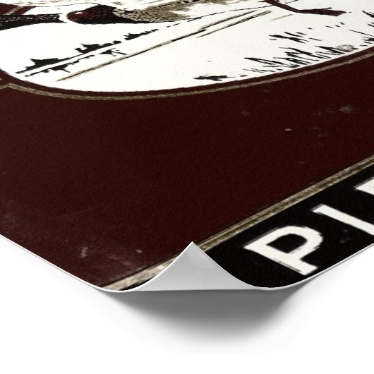 Altes Wald und Stream Pipe Tabak Poster (Ecke)