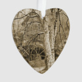 Altes Wasserrad Ornament (Vorderseite)