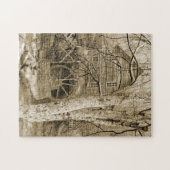 Altes Wasserrad Puzzle (Horizontal)