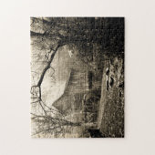 Altes Wasserrad Puzzle (Vertikal)