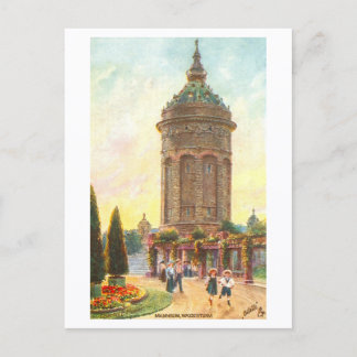 Altes Wasserturm, Mannheim, Deutschland Postkarte