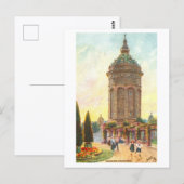 Altes Wasserturm, Mannheim, Deutschland Postkarte (Vorne/Hinten)