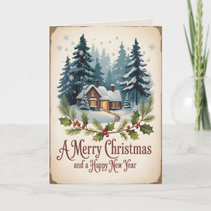 Altes Weihnachten Weihnachten 2 Karte
